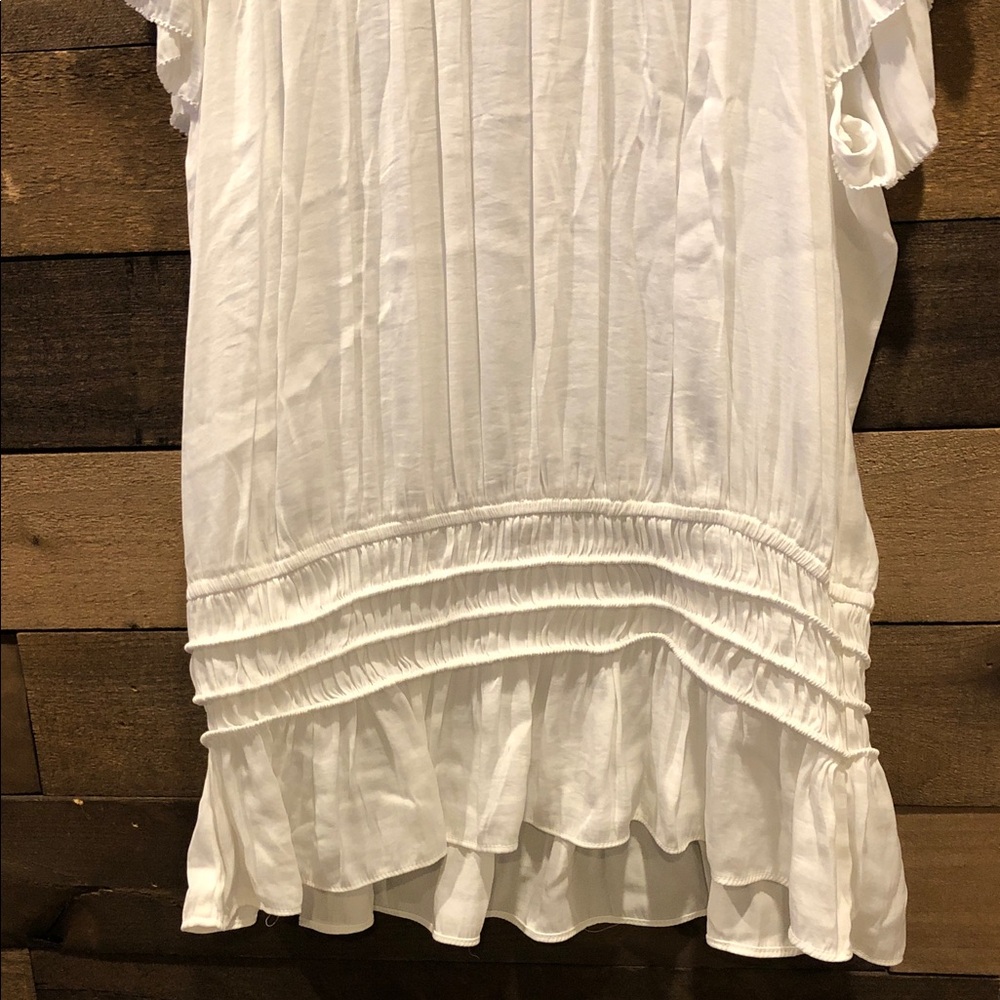 Current Air White Ruffled Blouse - Picture 3 of 3